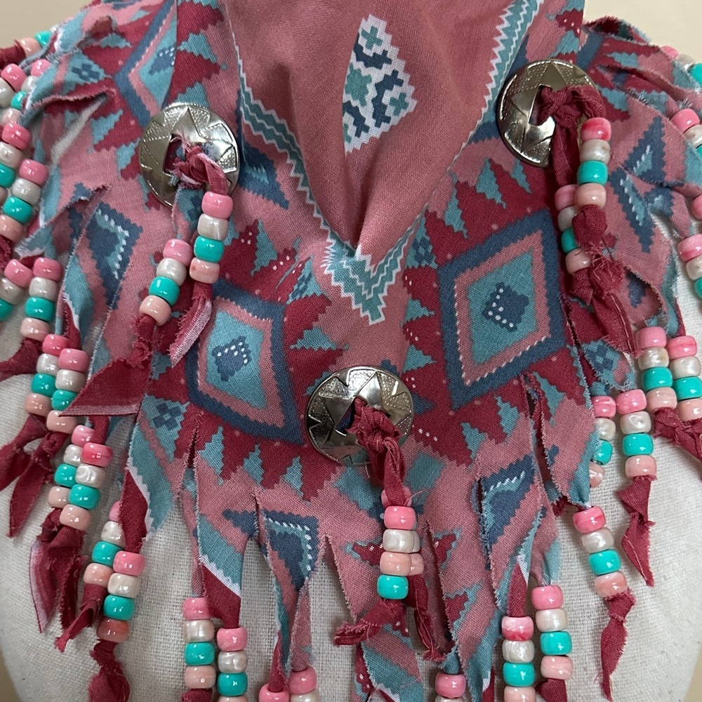Southwestern Beaded Scarf - Picture 3 of 7